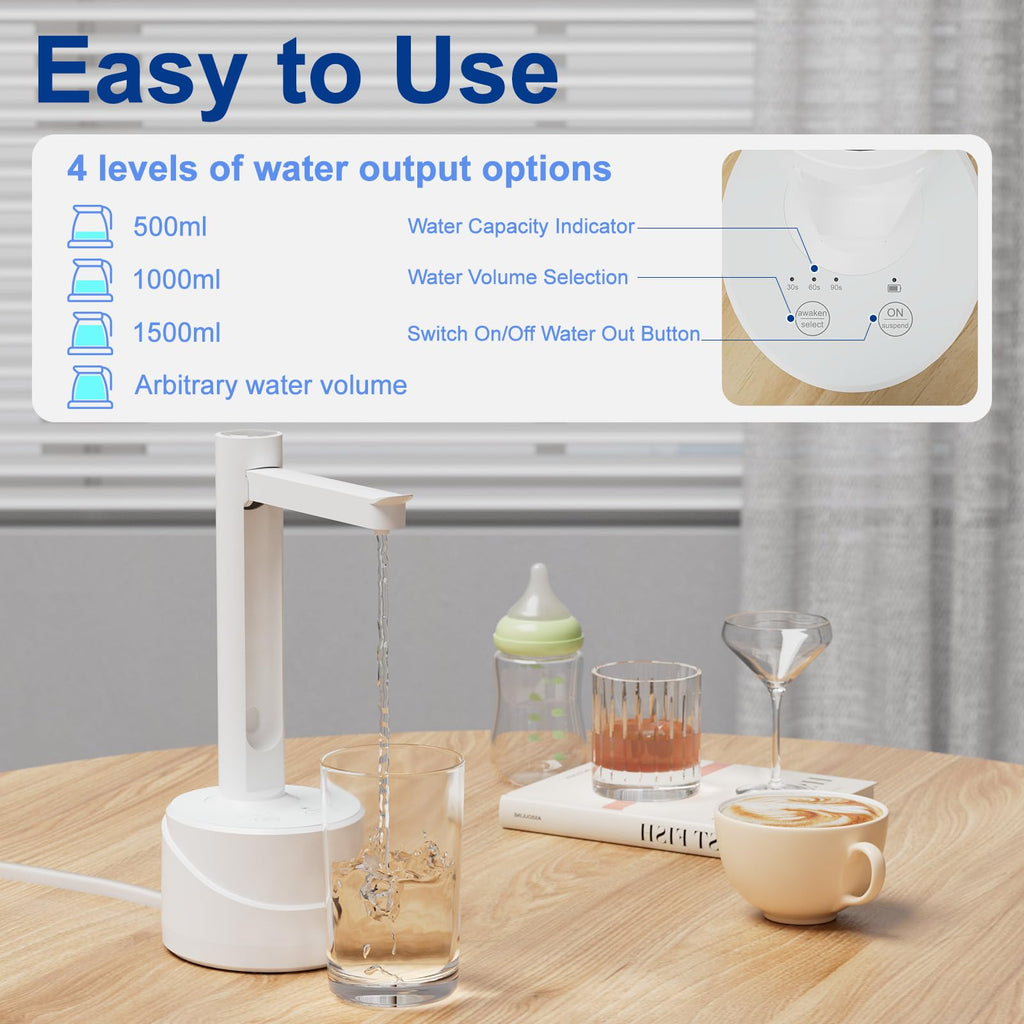 5 Gallon USB Type-C Electric Water Bottle Dispenser J2205