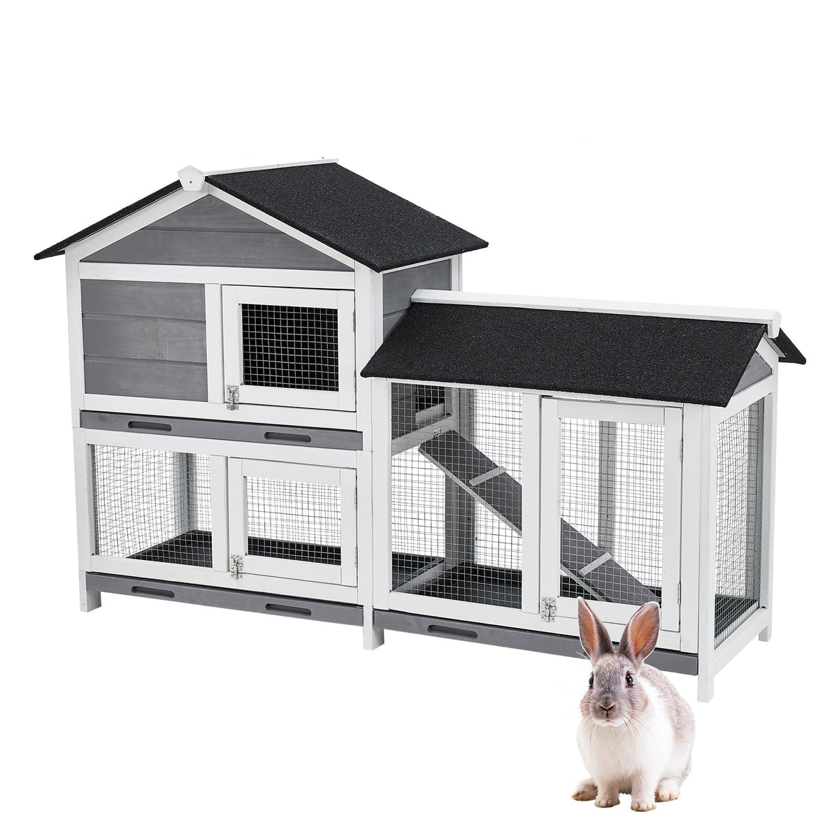 63'' 2-Tier Indoor Bunny Hutch I52806
