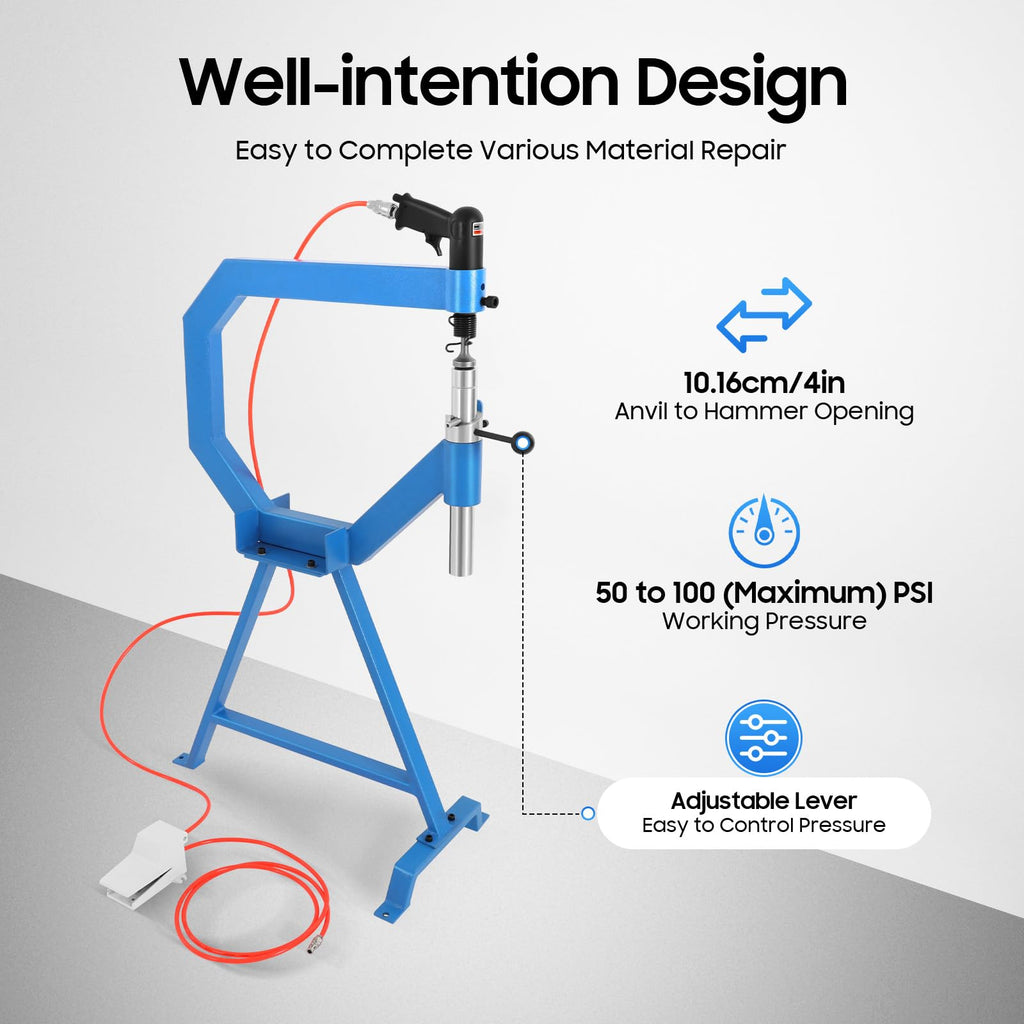 Pneumatic Planishing Hammer with Stand and Pedal P5951