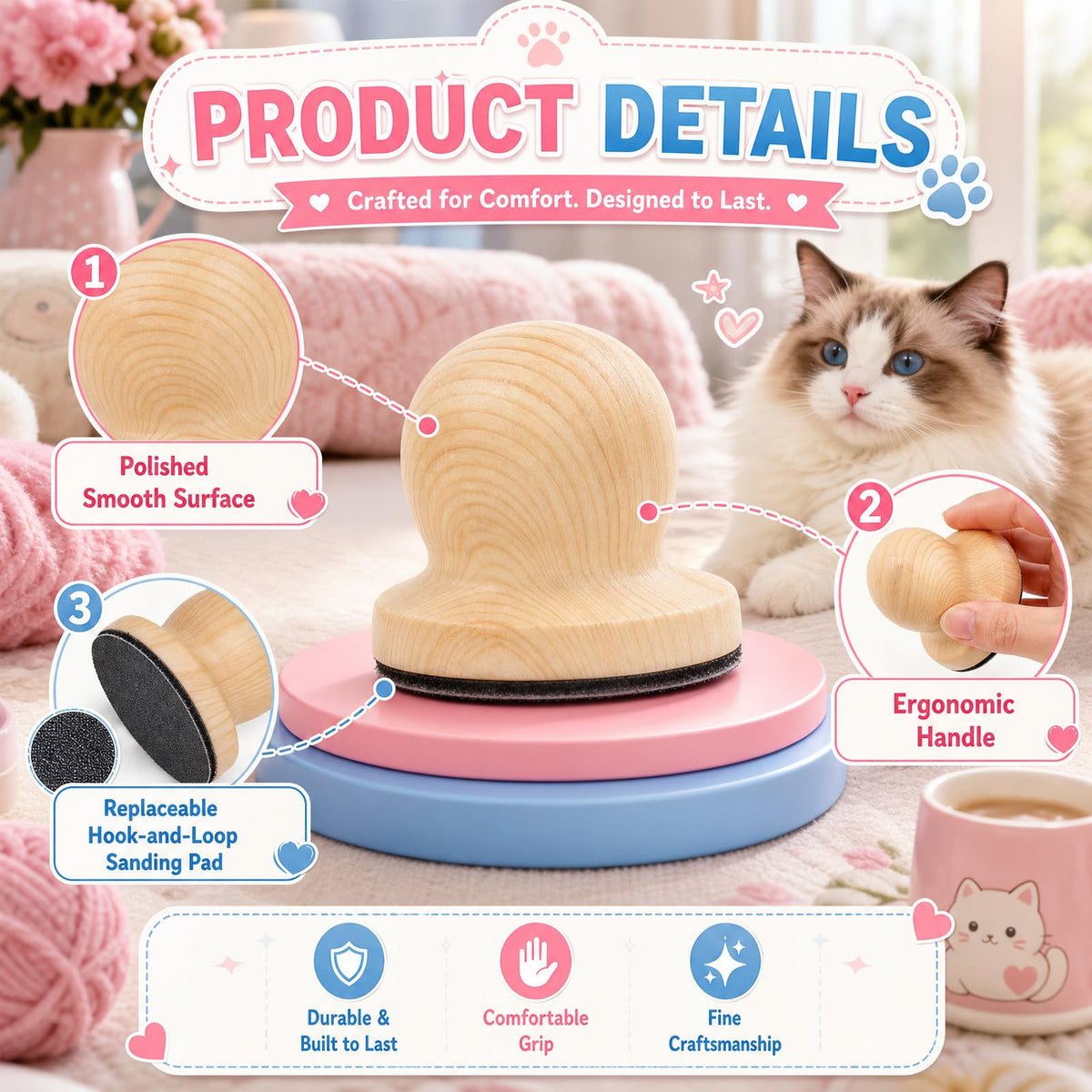 Dog Nail File with 6 Pcs Filing Disc C105