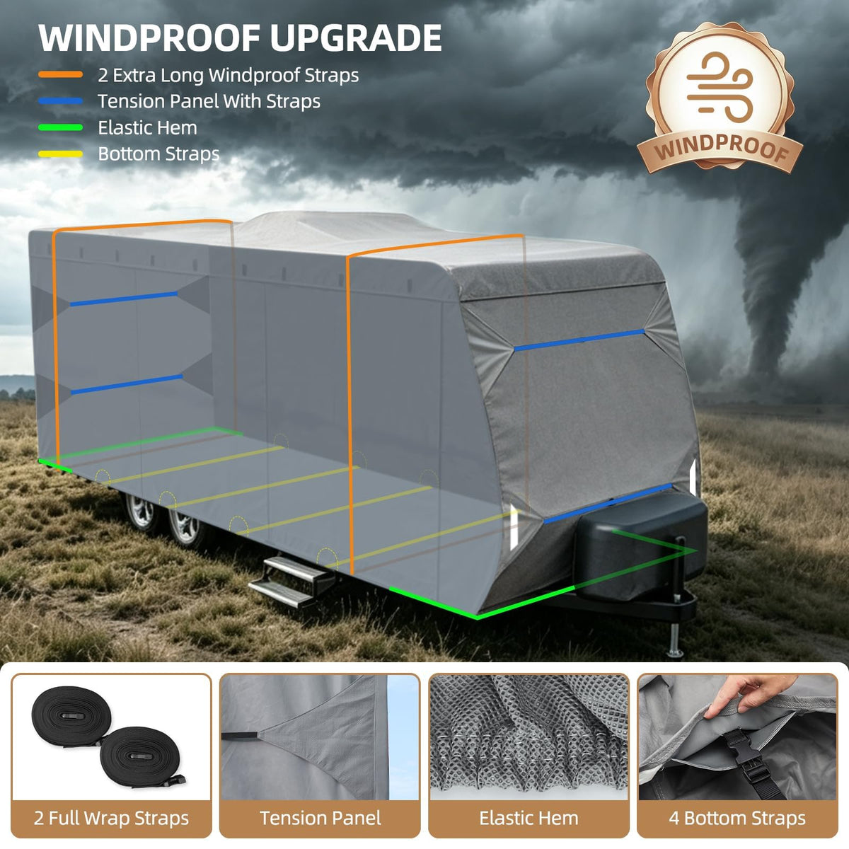 14-16 ft Travel Trailer RV Cover O590284