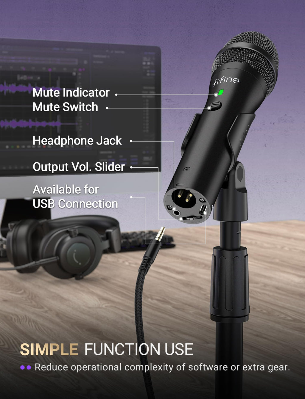 USB/XLR Dynamic Microphone M9020