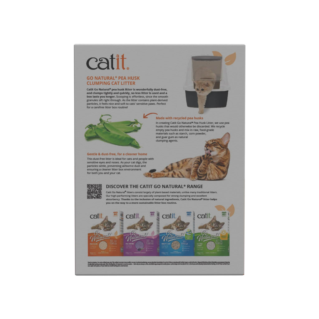 Pea Husk Clumping Cat Litter 12.3 lb Pack of 2 J793