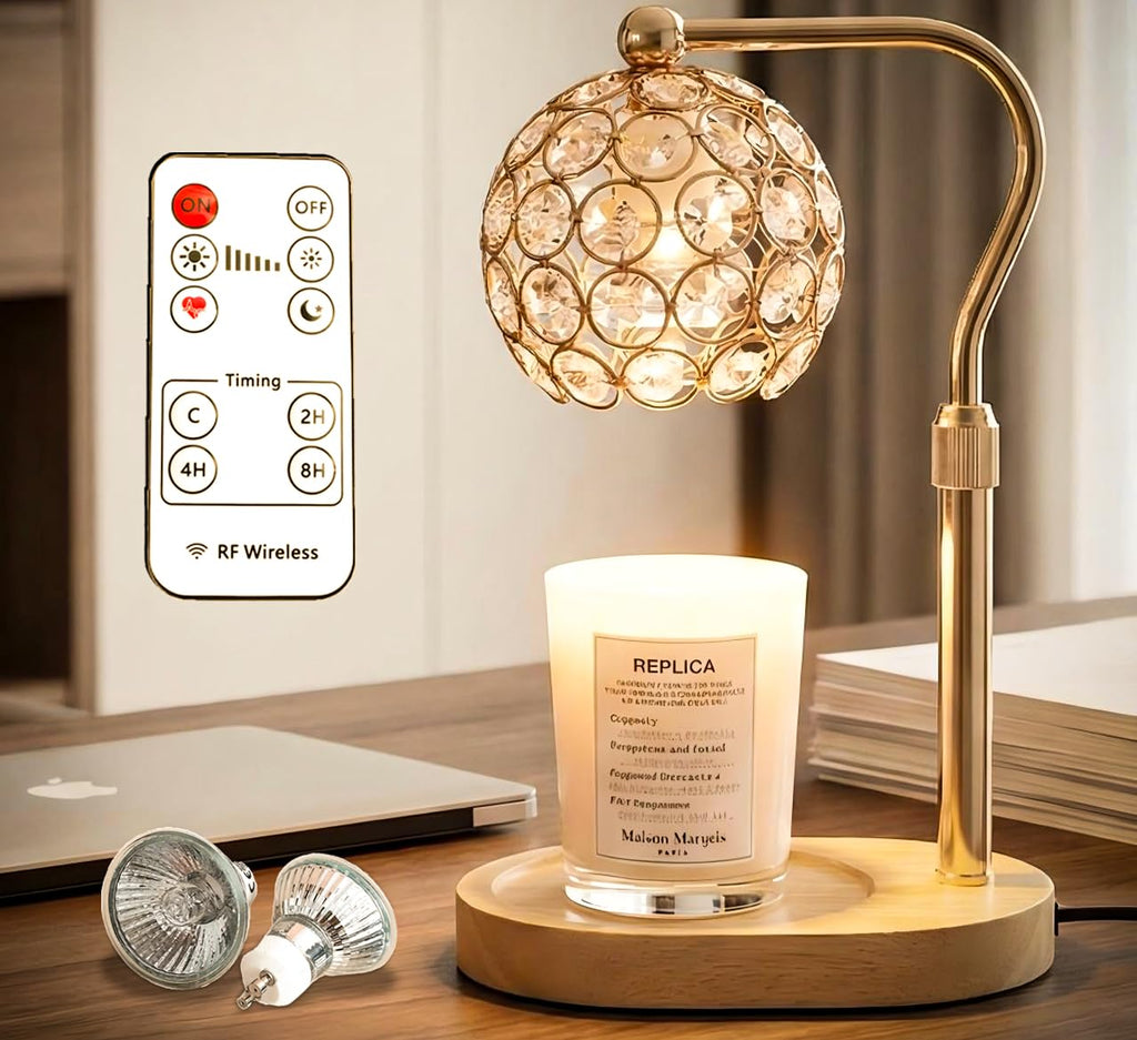 Candle Warmer Lamp with Timer & Dimmer, Adjustable Height Y271565