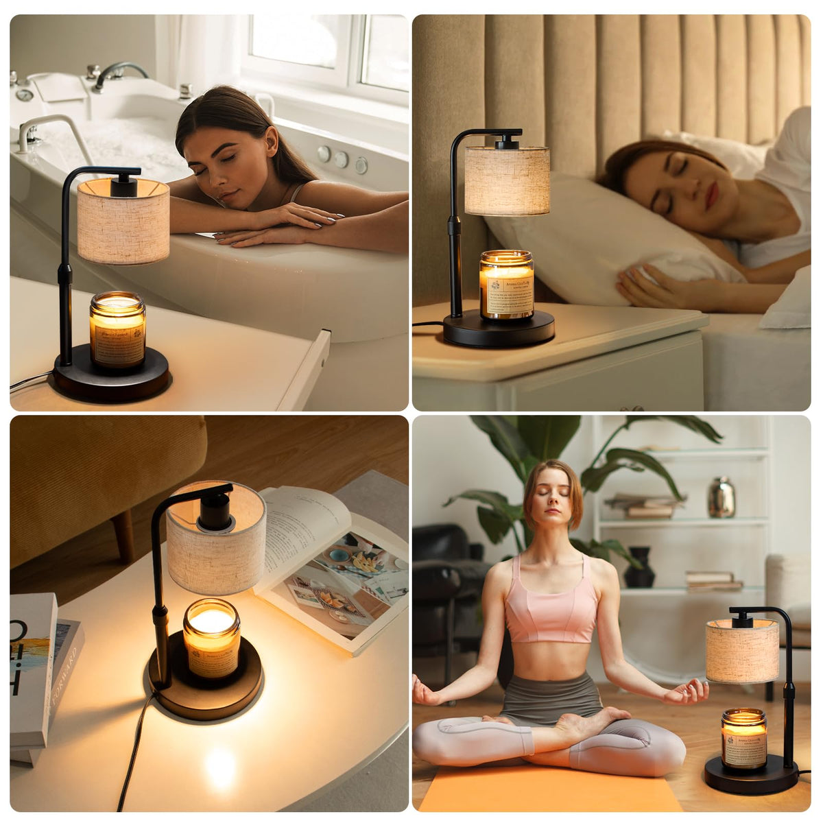 Dimmable Candle Warmer Lamp with Timer F78535