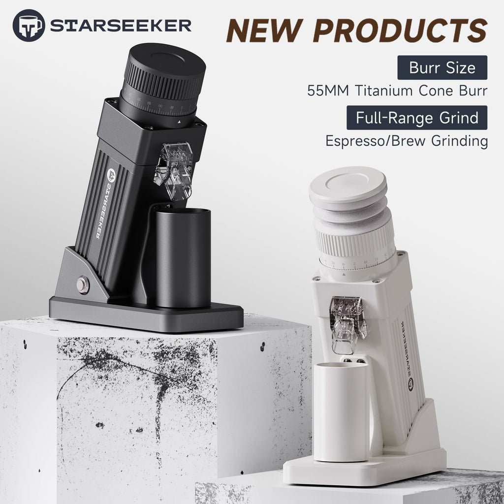 Electric Coffee Grinder with 55mm Titanium Conical Burr S894916
