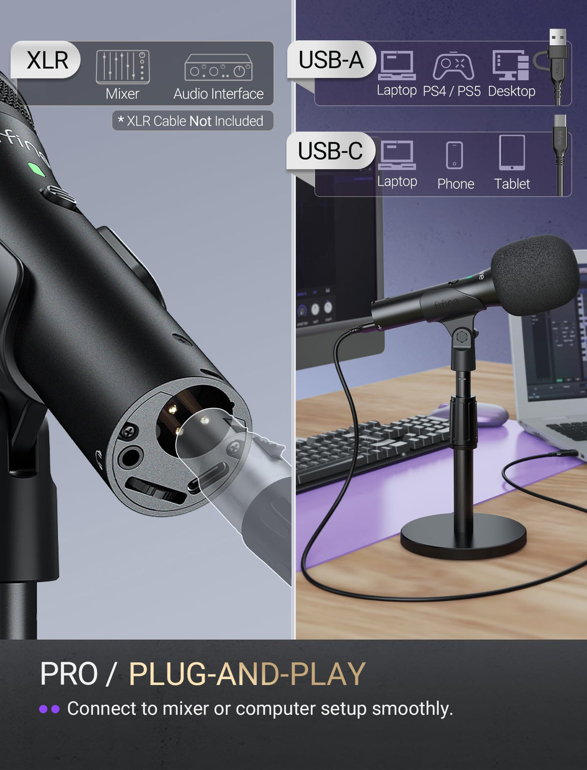 USB/XLR Dynamic Microphone M9020