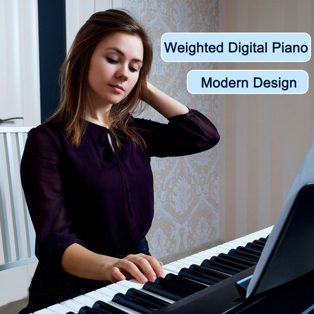 88 Key Semi Weighted Digital Piano with Stand U340198