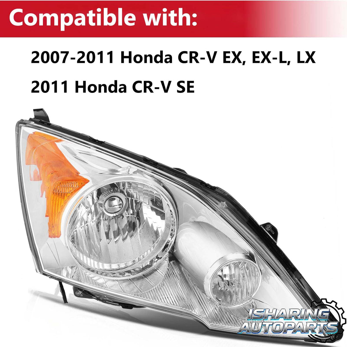 Headlights for 2007-2011 Honda CR-V Q6584