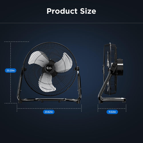 20-Inch 3-Speed High Velocity Industrial Floor Fan R174