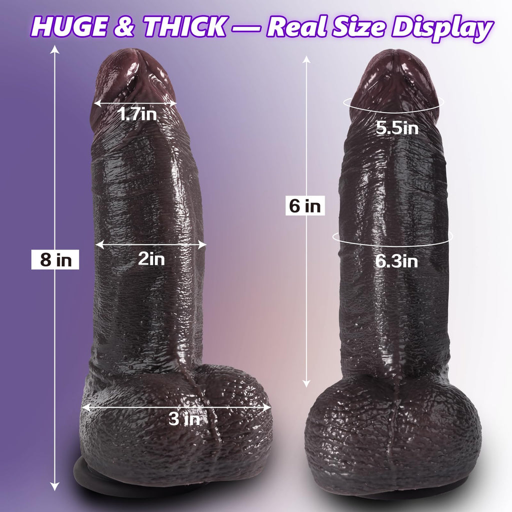 6 Inch Black Curved Dildo with Suction Cup S795690