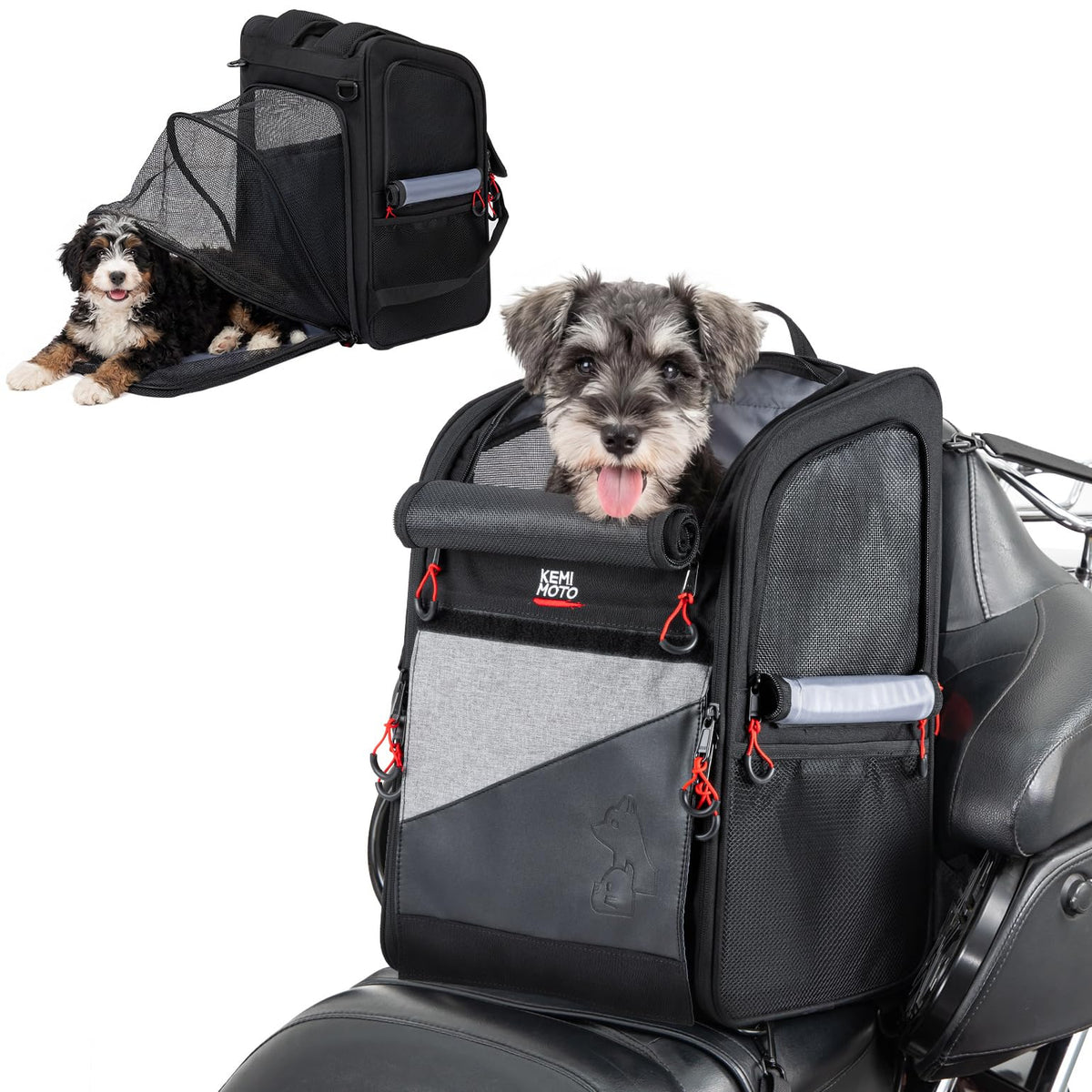Expandable Motorcycle Dog Carrier U8649