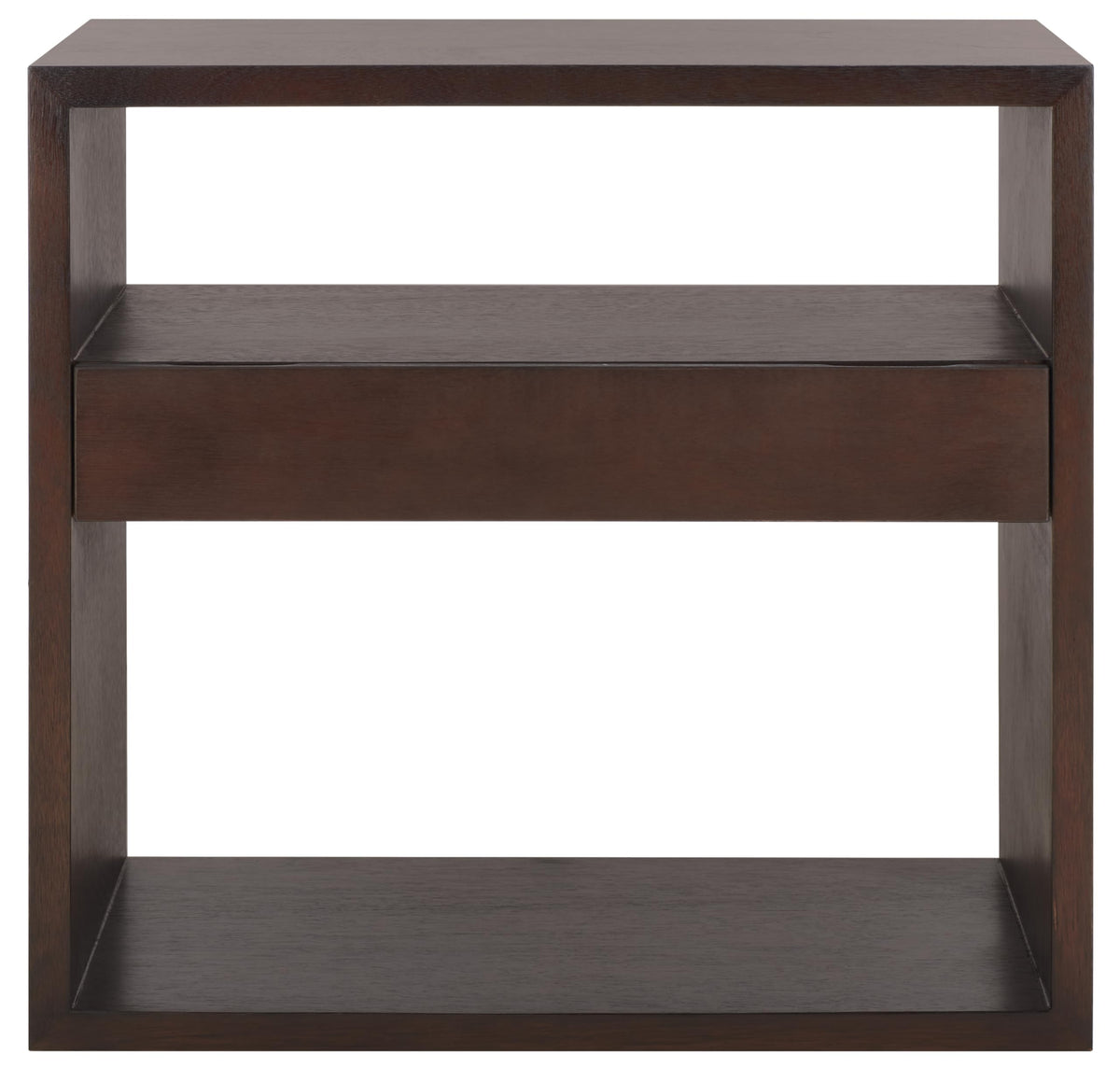 Dark Oak 2-Shelf 1-Drawer Console Table A1472