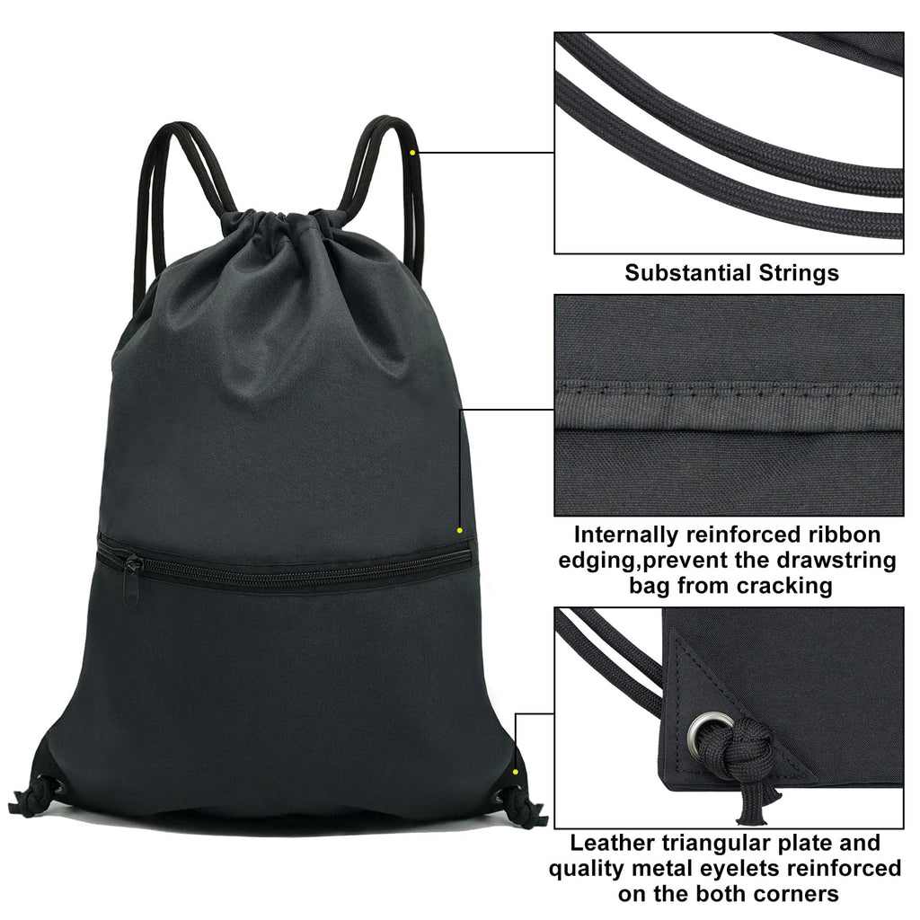 Drawstring Backpack Bag Sport Gym Sackpack B605839