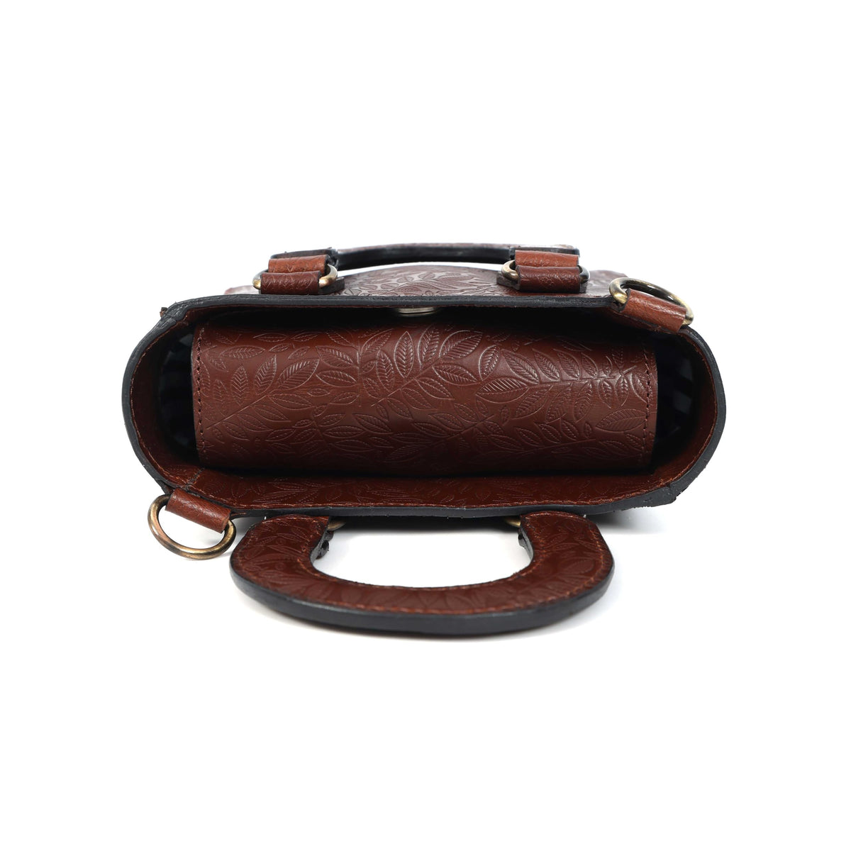 Genuine Leather Mini Tote Crossbody Bag K2308