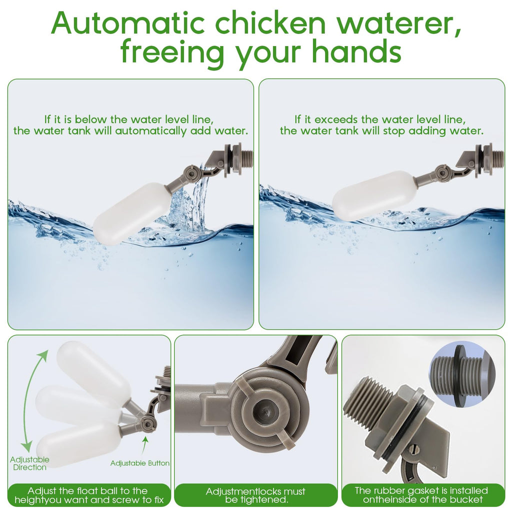 Automatic Chicken Waterer with Four Water Cups Y98294