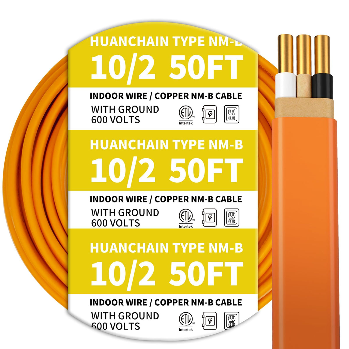 Orange 50FT Non-Metallic Sheathed Cable A54722