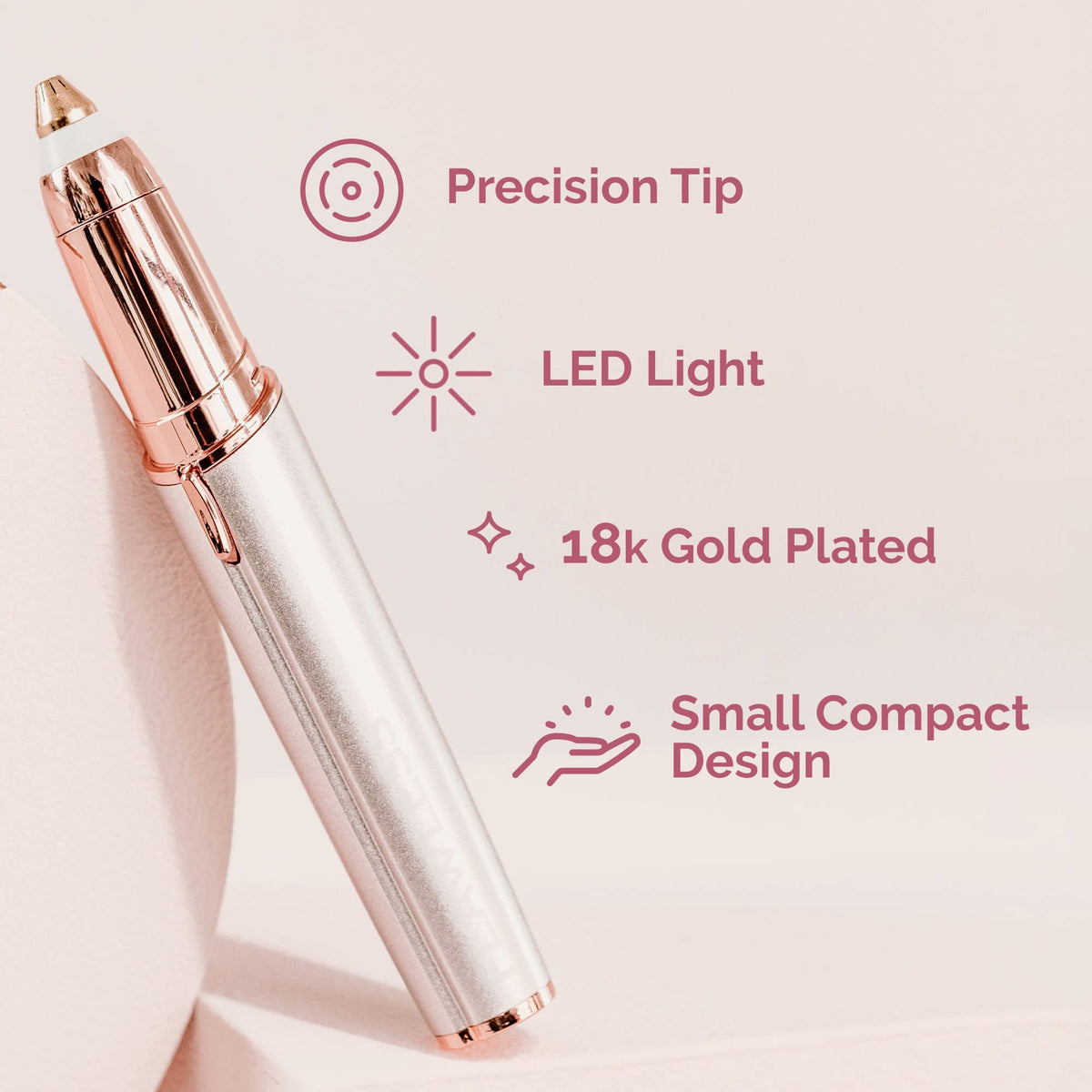 Electric Eyebrow Razor with LED Light S1621