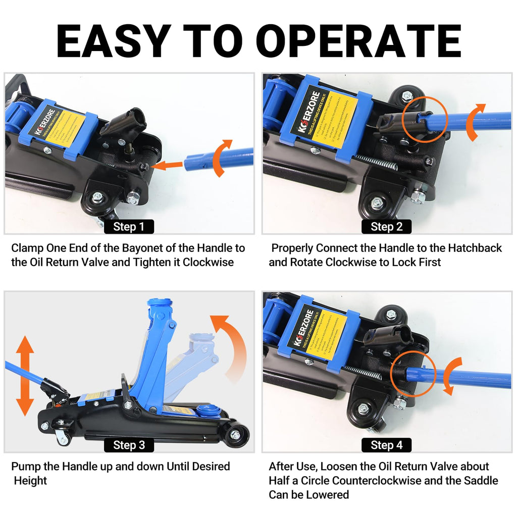 2.5 Ton Low Profile Hydraulic Floor Jack Q2448