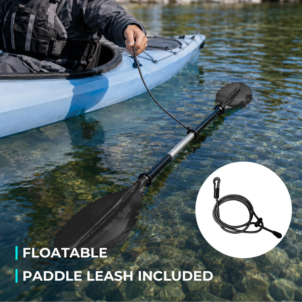 Heavy Duty Aluminum Alloy Kayak Paddles with Leash Y9064