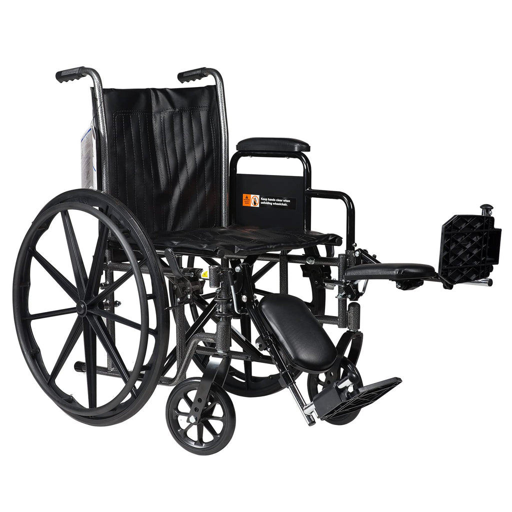 Silver 16 x 16 Wheelchair with Detachable Desk Arms and Elevating Leg Rests N70844
