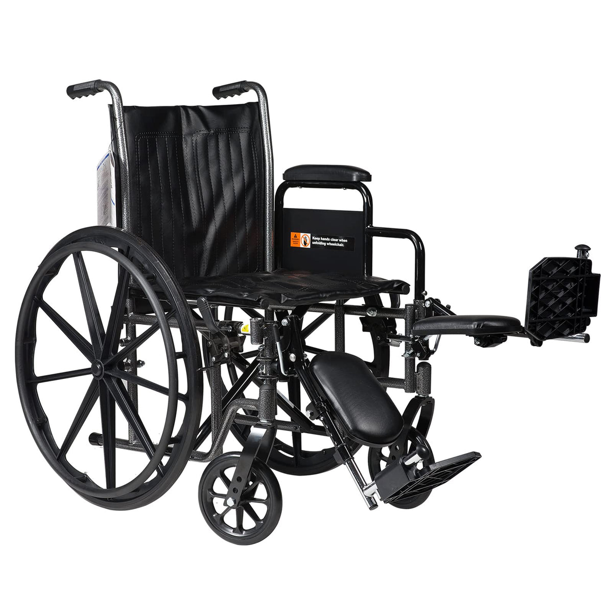 Silver 16 x 16 Wheelchair with Detachable Desk Arms and Elevating Leg Rests N70844