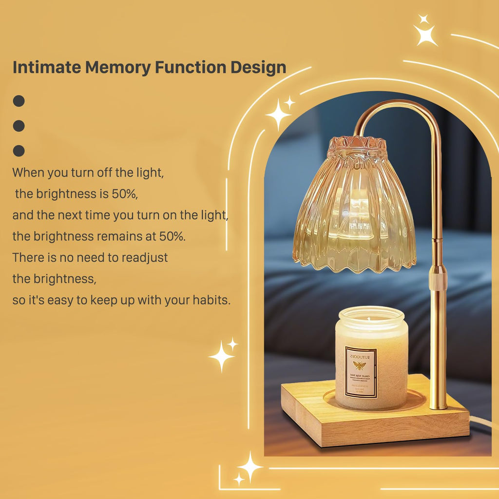 Dual Bulbs Dimmable Adjustable Height Candle Warmer A503