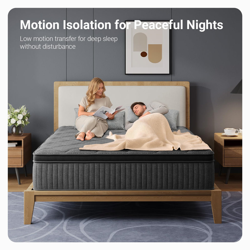 10 Inch Full Size Medium Firm Hybrid Mattress Y28896