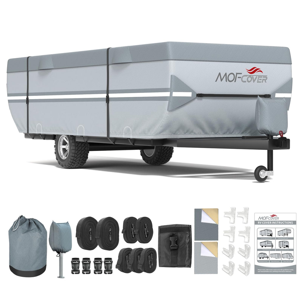 9 Layers Rip-Stop 14-16ft Pop Up Camper Cover D68628