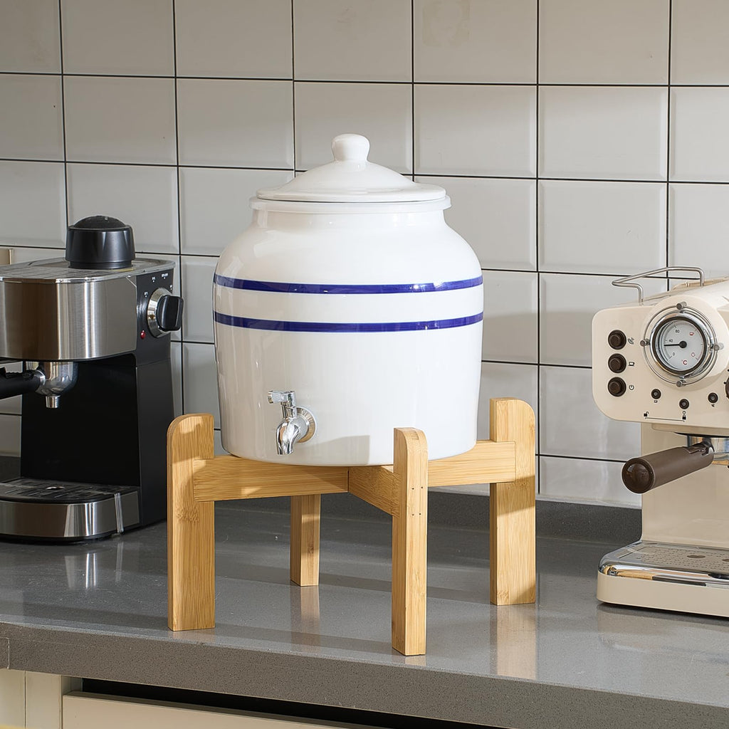 Ceramic Water Dispenser with 304 Stainless Steel Faucet and Lid E599