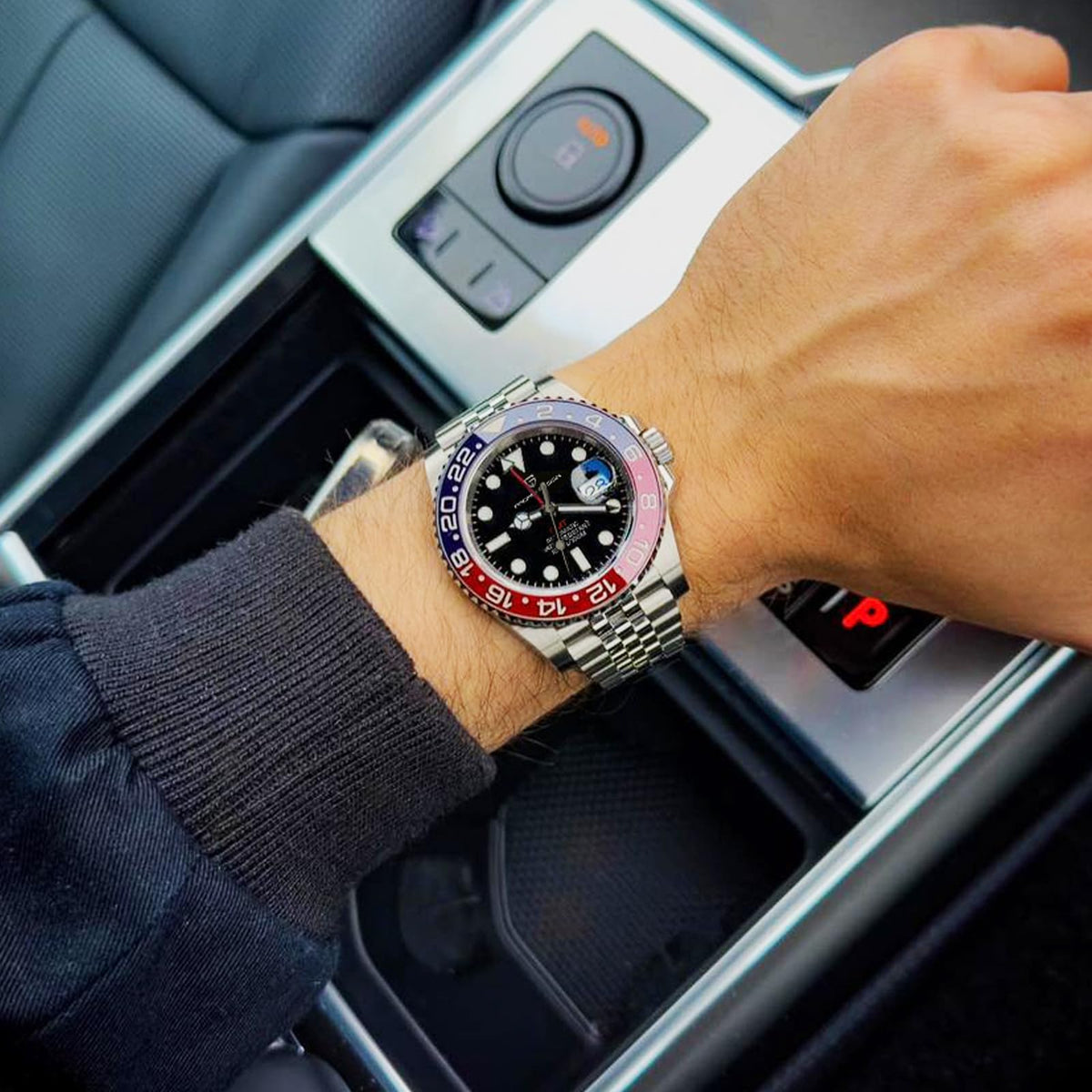 Automatic 40MM Date 100M Waterproof Stainless Steel Sapphire Glass Men Watch B50638