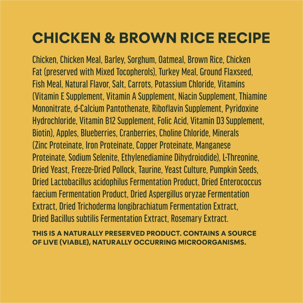 Whole Grain Chicken & Brown Rice Dry Dog Food 25 lb S3494
