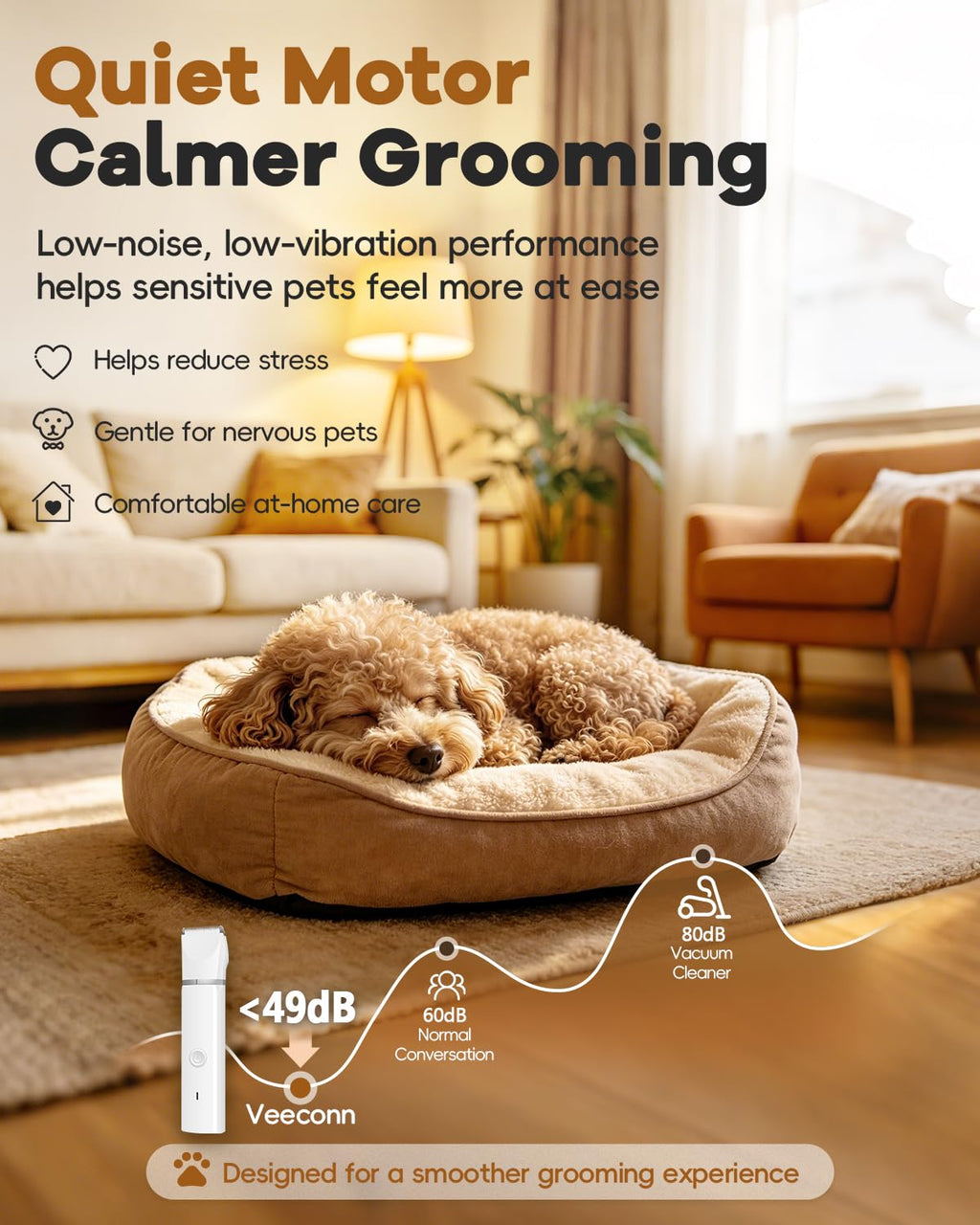 4 in 1 Dog Clippers Grooming Kit with Paw Hair Trimmer X23020