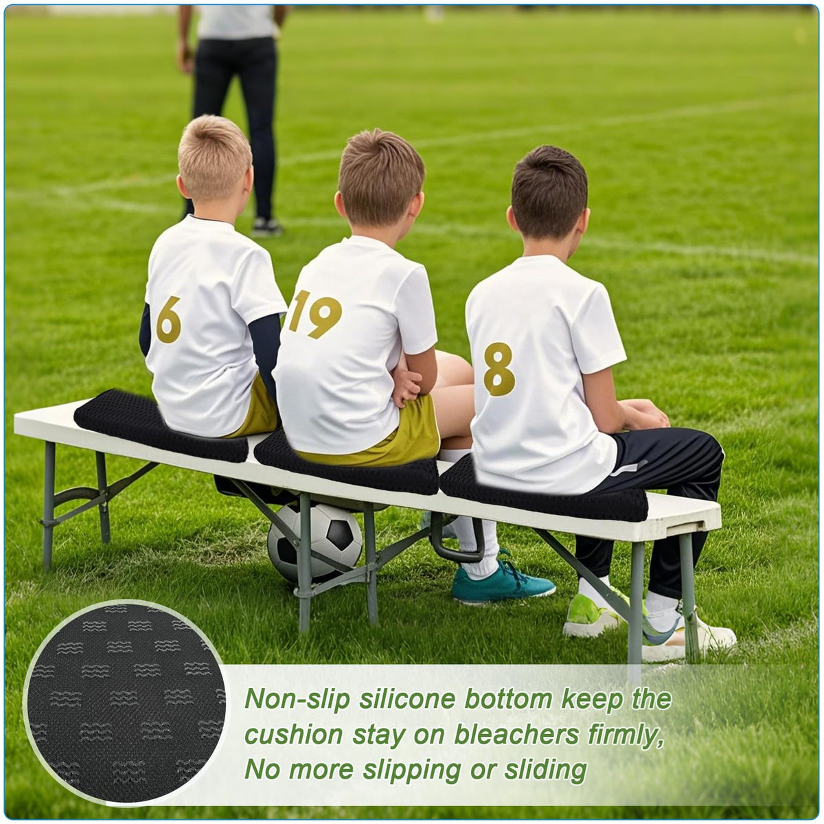 3D Mesh Fabric Portable Stadium Seat Cushion N763