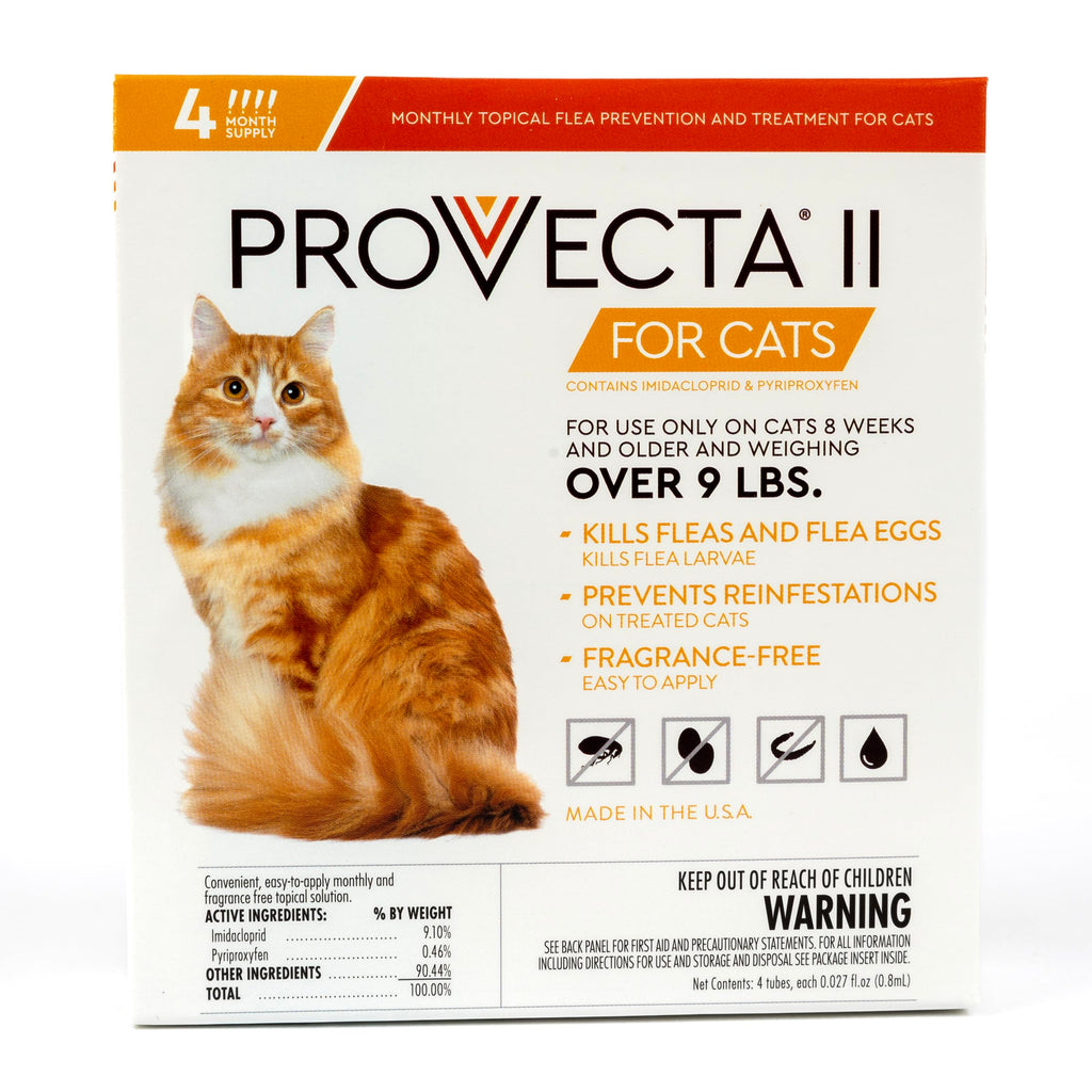 Flea Treatment for Large Cats Over 9 lbs, 4-Month Supply S884703