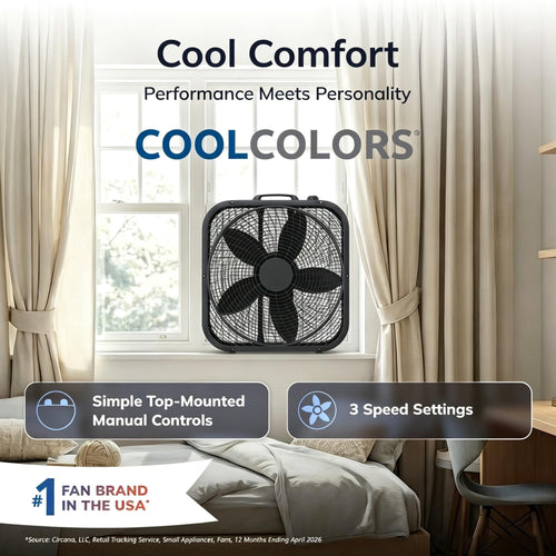 20 Inch 3 Speed Portable Box Fan Y394
