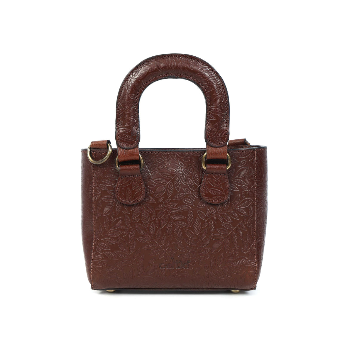 Genuine Leather Mini Tote Crossbody Bag K2308