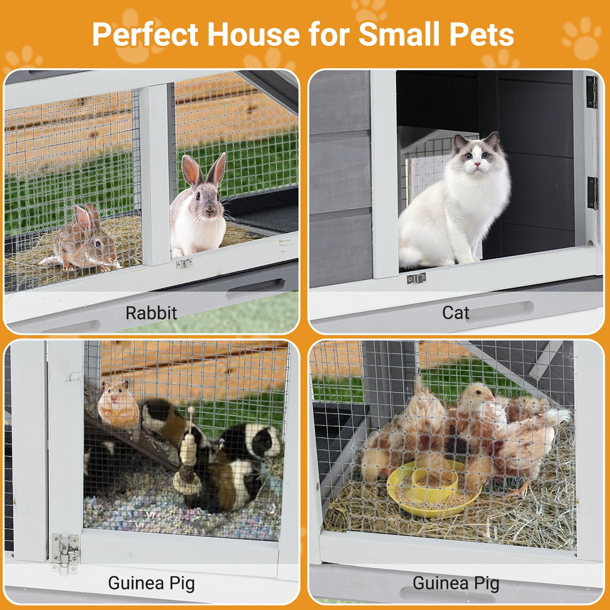63'' 2-Tier Indoor Bunny Hutch I52806