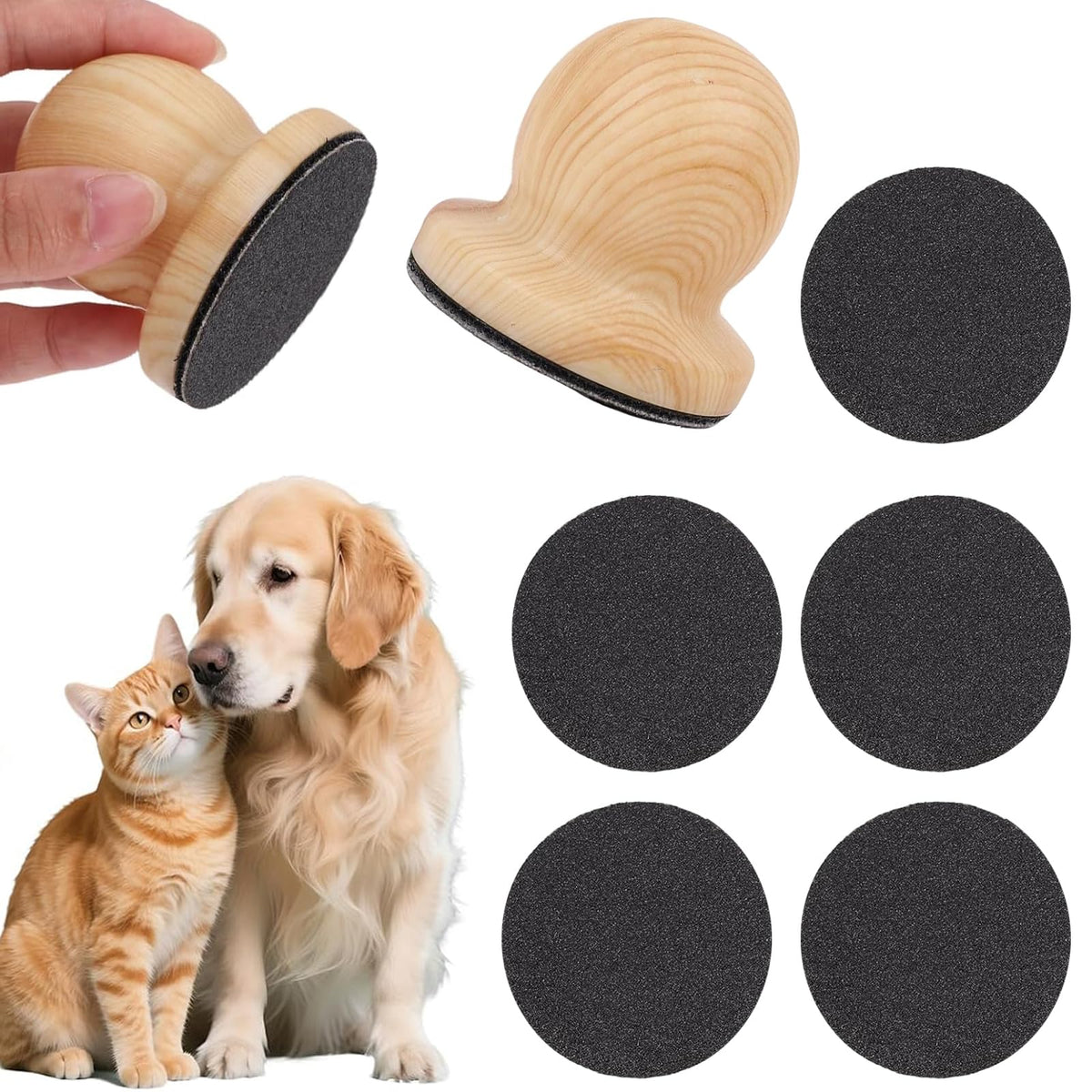 Dog Nail File with 6 Pcs Filing Disc C105