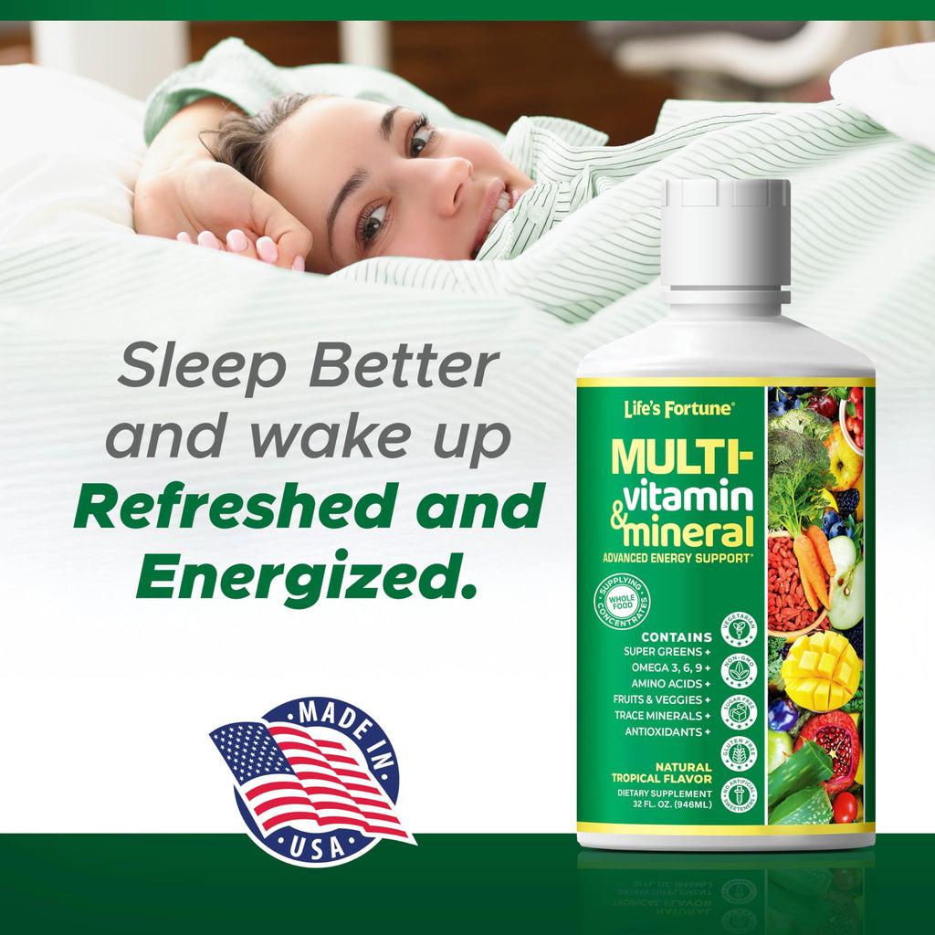 Liquid Multivitamin 90+ Nutrients Sugar Free Tropical Flavor 32 oz E946