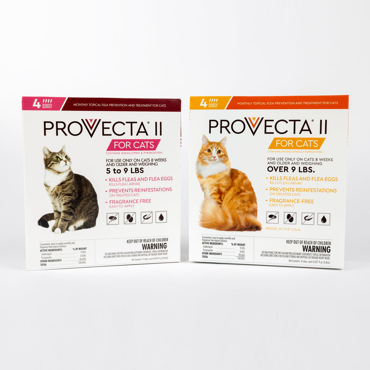 Flea Treatment for Large Cats Over 9 lbs, 4-Month Supply S884703