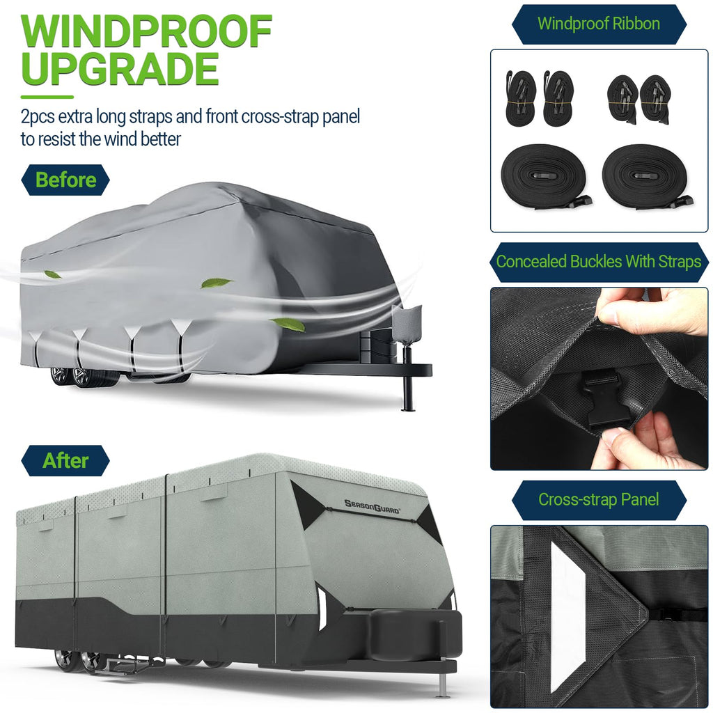 14-16 ft Waterproof Travel Trailer Cover R2619