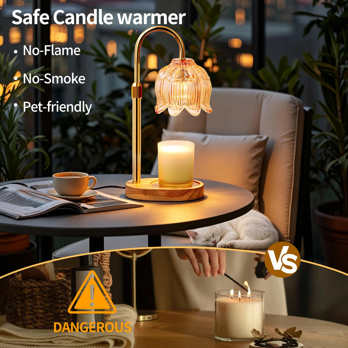 Candle Warmer Lamp with Timer M58911