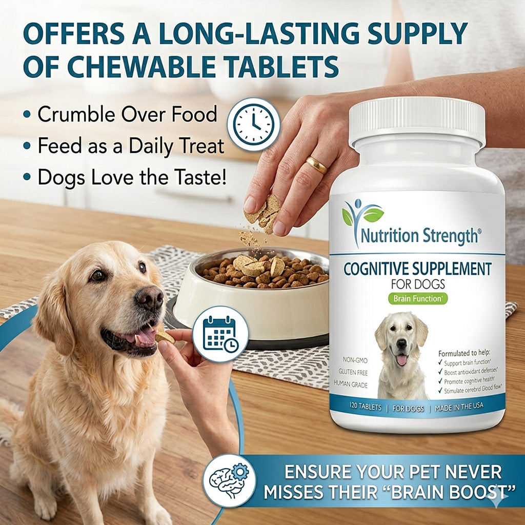 120 Chewable Tablets Cognitive Support Dog Supplement Y42221