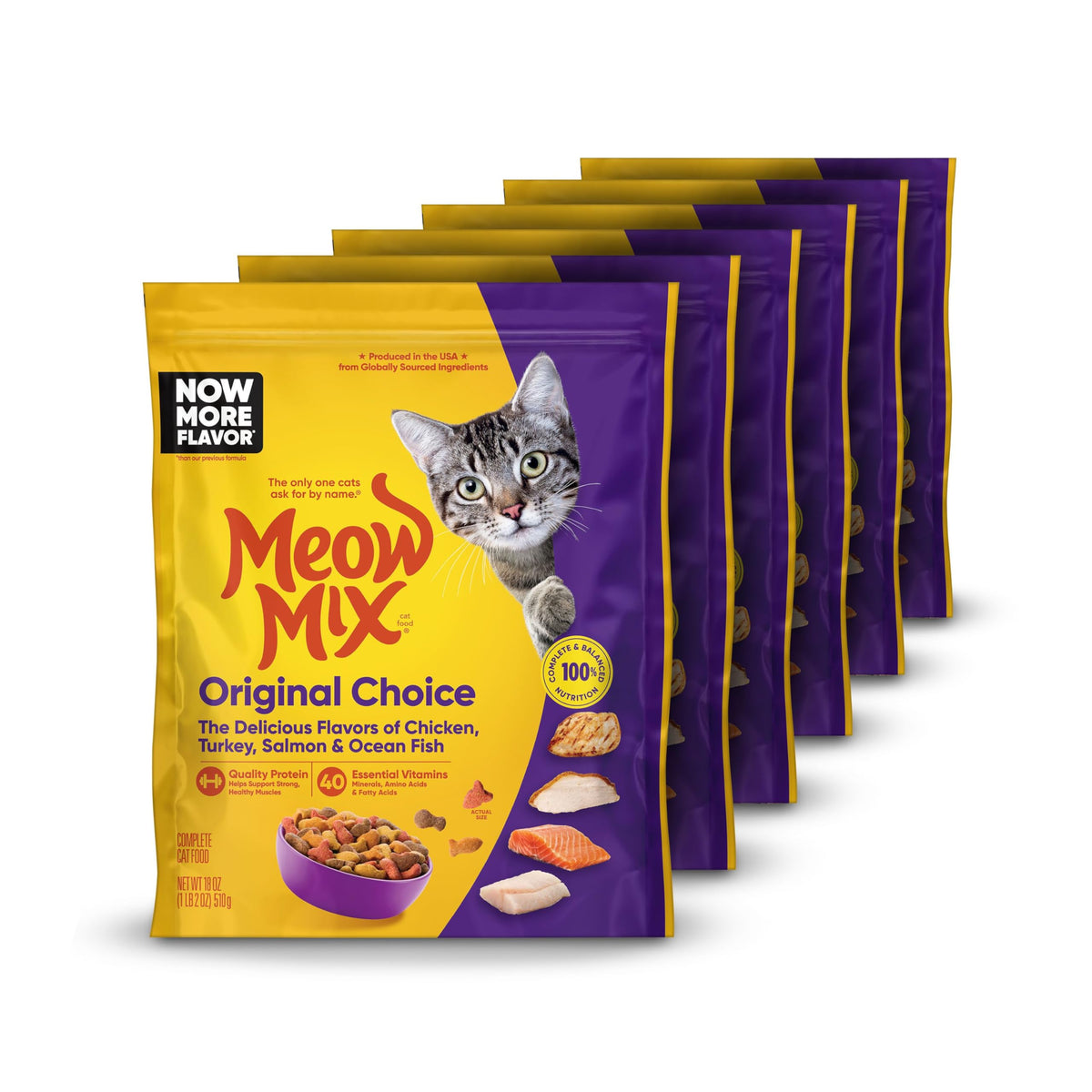 Dry Cat Food 18 oz Pouches X577204