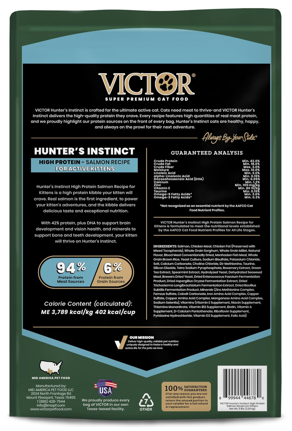 High Protein Salmon Recipe for Kittens, 5lb H961