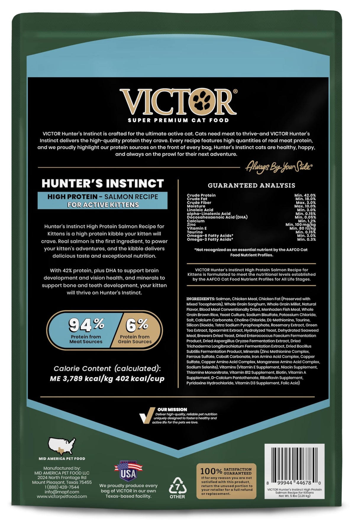 High Protein Salmon Recipe for Kittens, 5lb H961