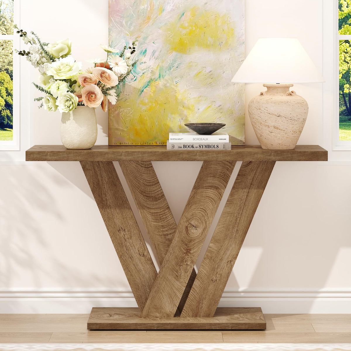 51" Wood Console Table P9219