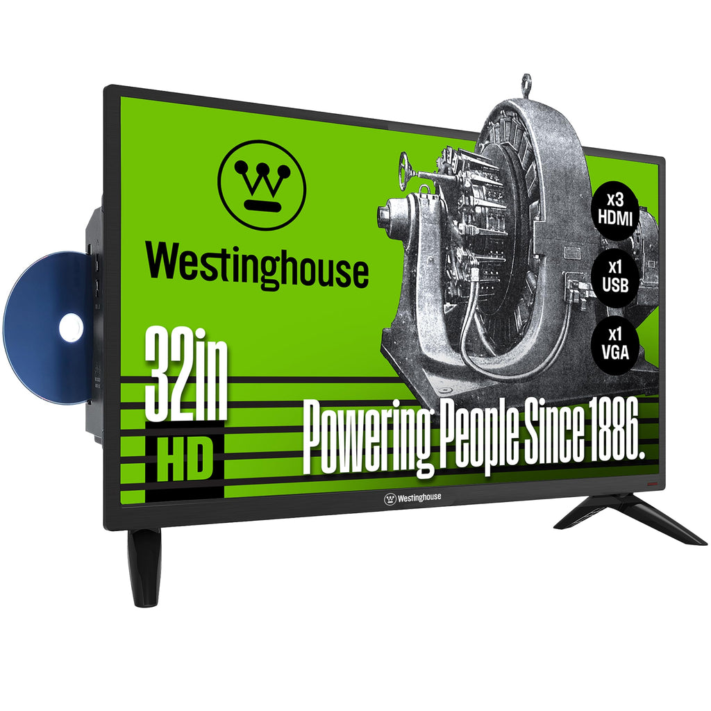 32 Inch HD LED Flat Screen TV with Built in DVD Player F421