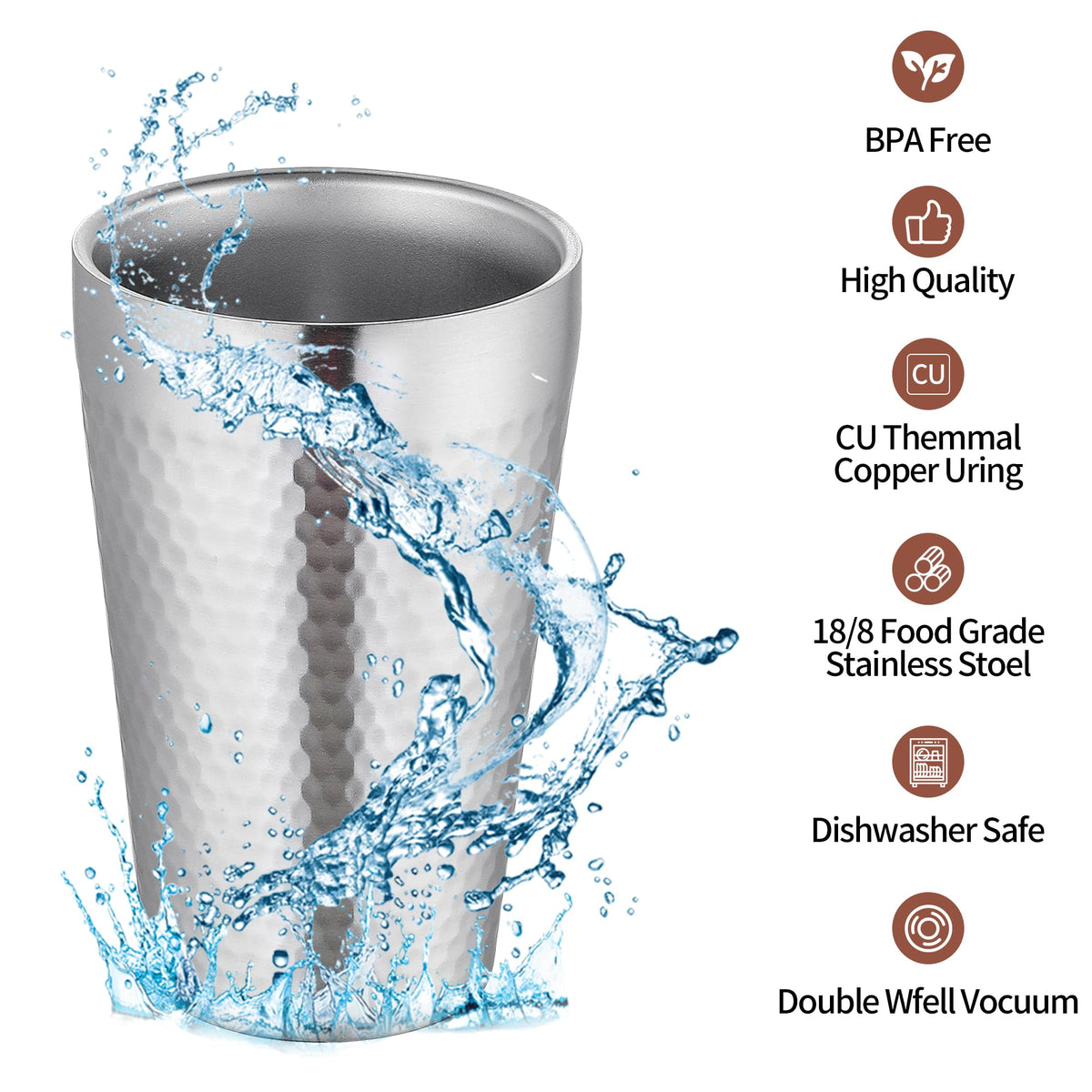 16oz Double Layer Stainless Steel Cup X9517